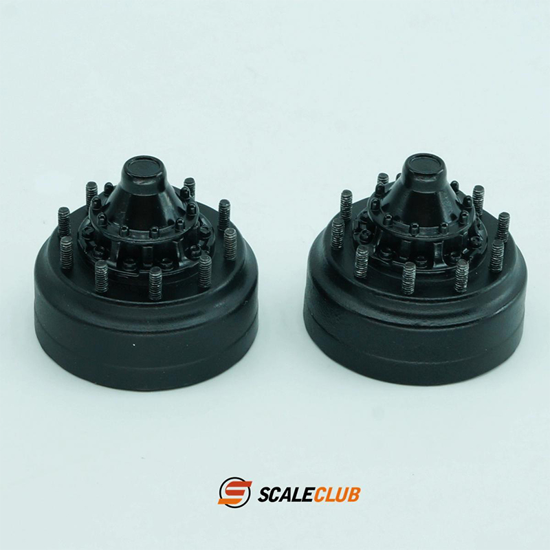 Rc Excavator Hydraulic - ScaleClub-Capa metálica Behava, Cabeça do cubo