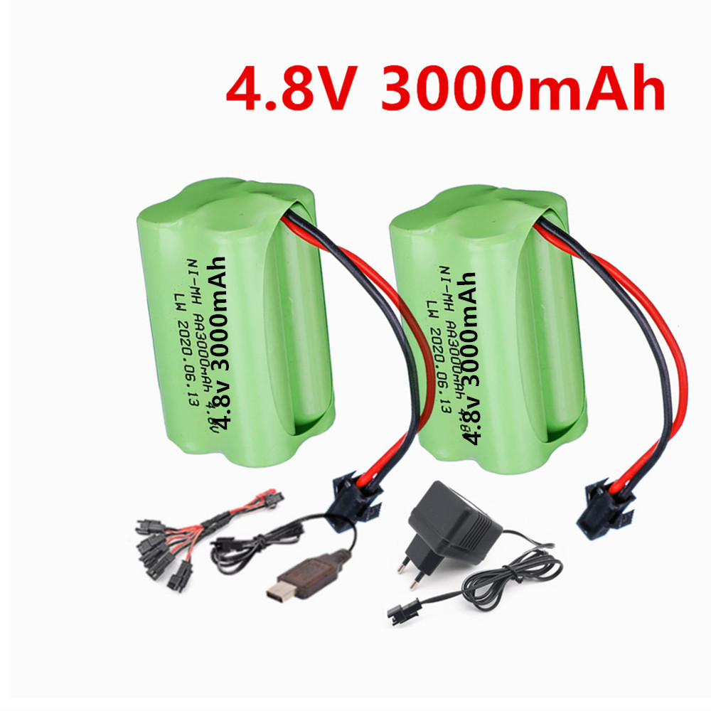 Rc Hobby Models - Bateria Recarregável de 4.8v 3000mAh e