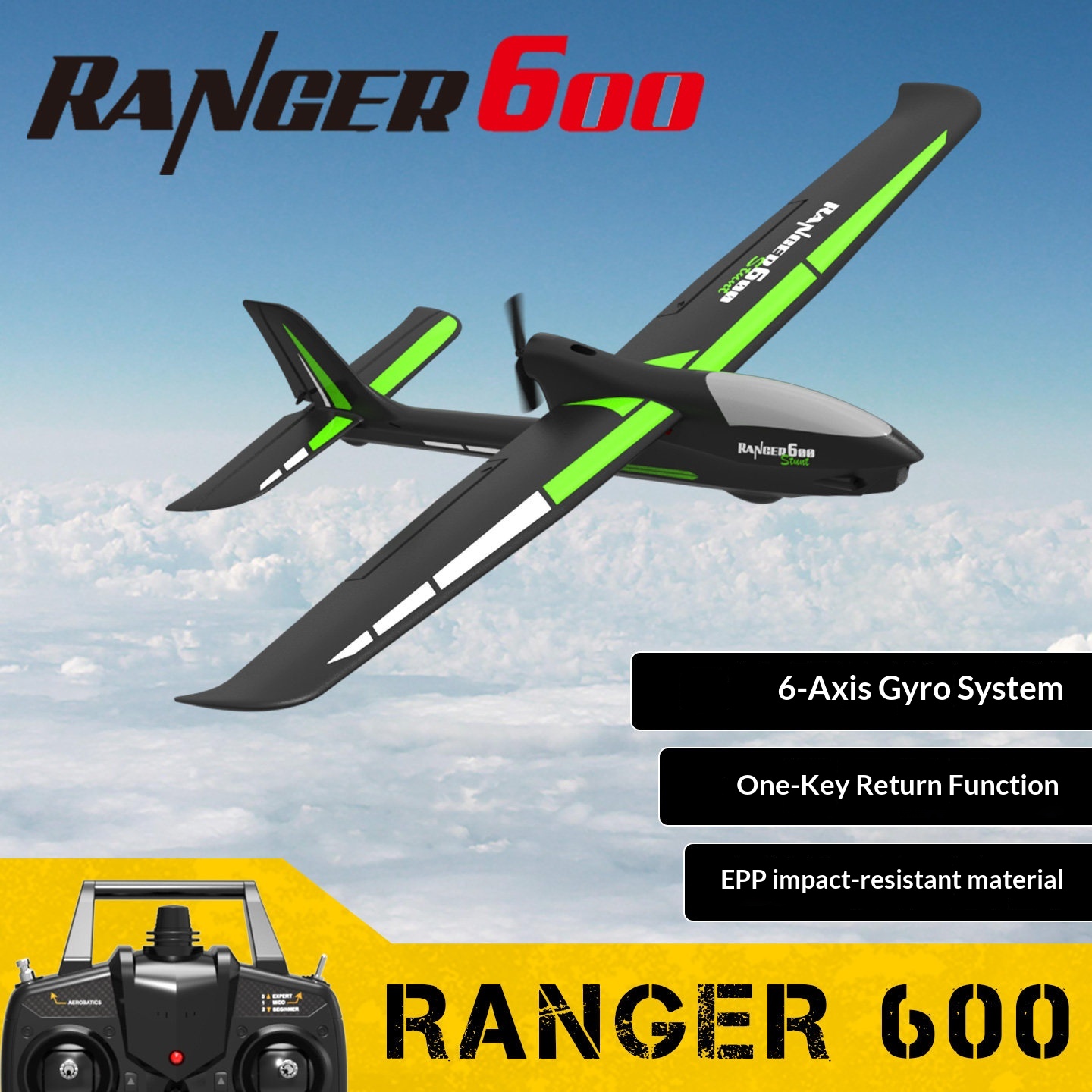 Rc Glider Foam Wing - Avião RC Oulansi de Asa Fixa