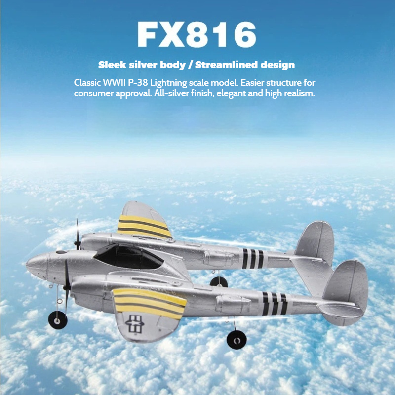 Fx816 rc avião p38 lutador asa - Rc Glider Foam Wing avaliação e preço