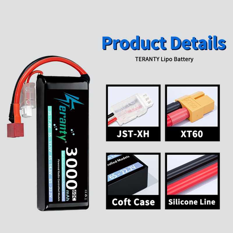 Bateria Lipo TERANTY 2S 3000mA - Rc Hobby Models avaliação e preço