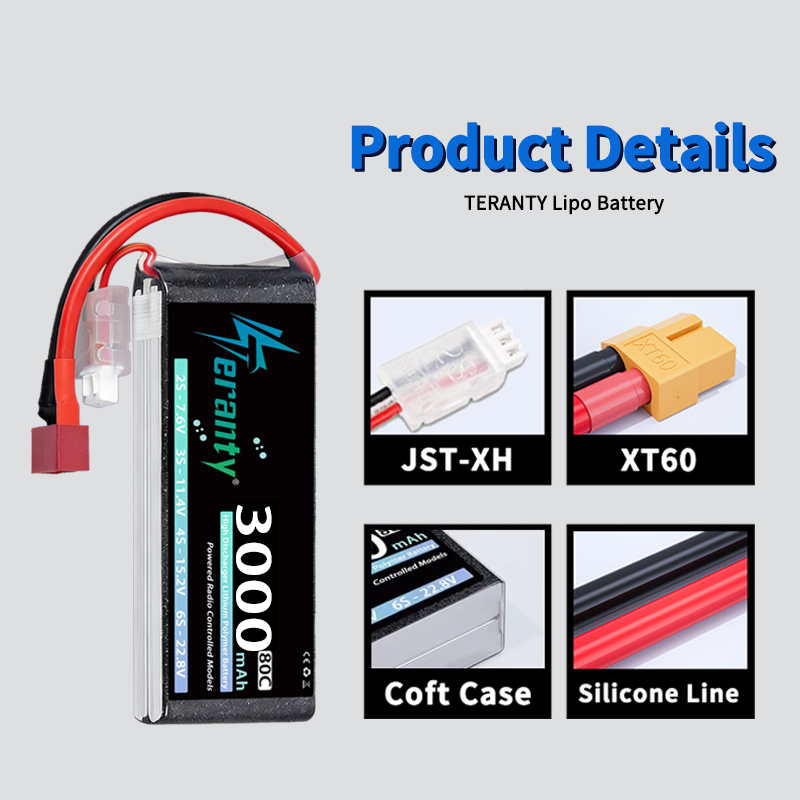 Bateria Lipo TERANTY 2S 3000mA - Rc Hobby Models avaliação e preço
