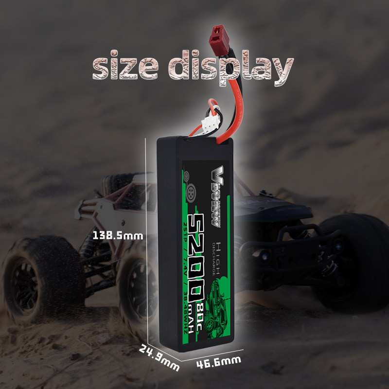 Bateria lipo de 7.4v 80c 2s 52 - Rc Hobby Models avaliação e preço