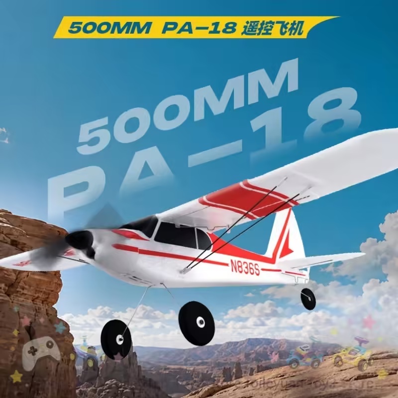 Novo Avião RC Blue Arrow PA-18 - Rc Glider Foam Wing avaliação e preço