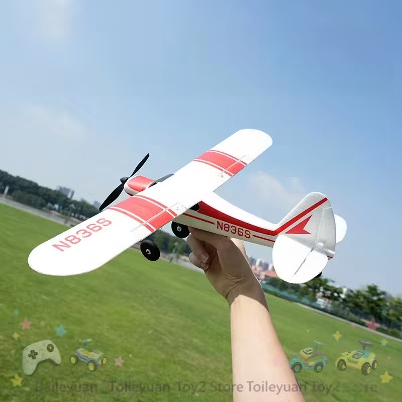 Novo Avião RC Blue Arrow PA-18 - Rc Glider Foam Wing avaliação e preço