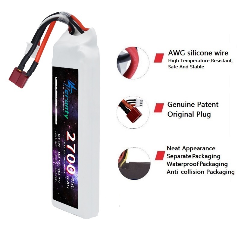 1/3 pçs 2s 7.4v bateria lipo 2 - Rc Hobby Models avaliação e preço