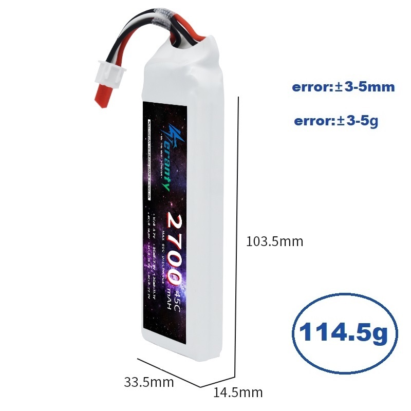 1/3 pçs 2s 7.4v bateria lipo 2 - Rc Hobby Models avaliação e preço