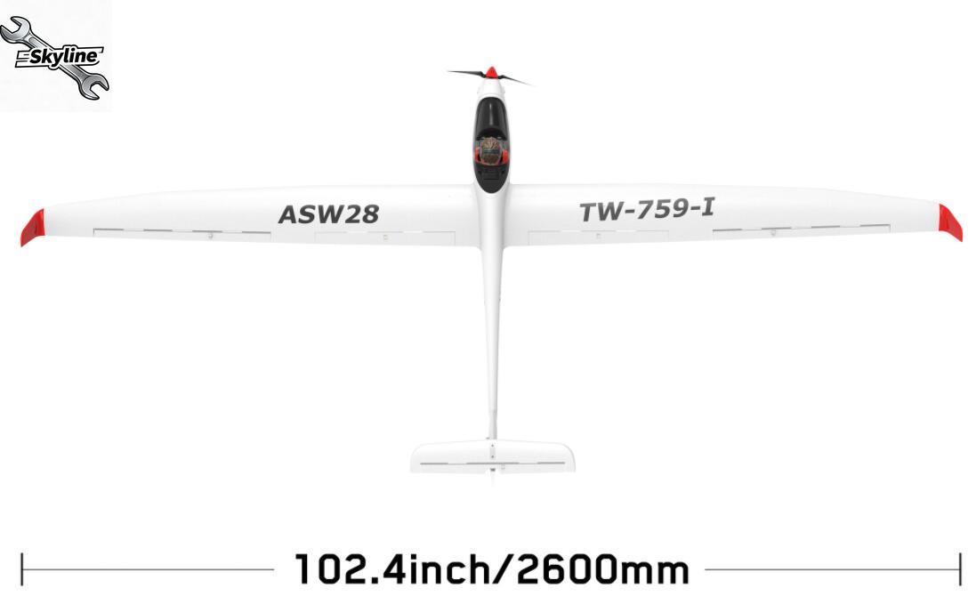 RC ASW28 ASW-28 Planador de Es - Rc Glider Foam Wing avaliação e preço