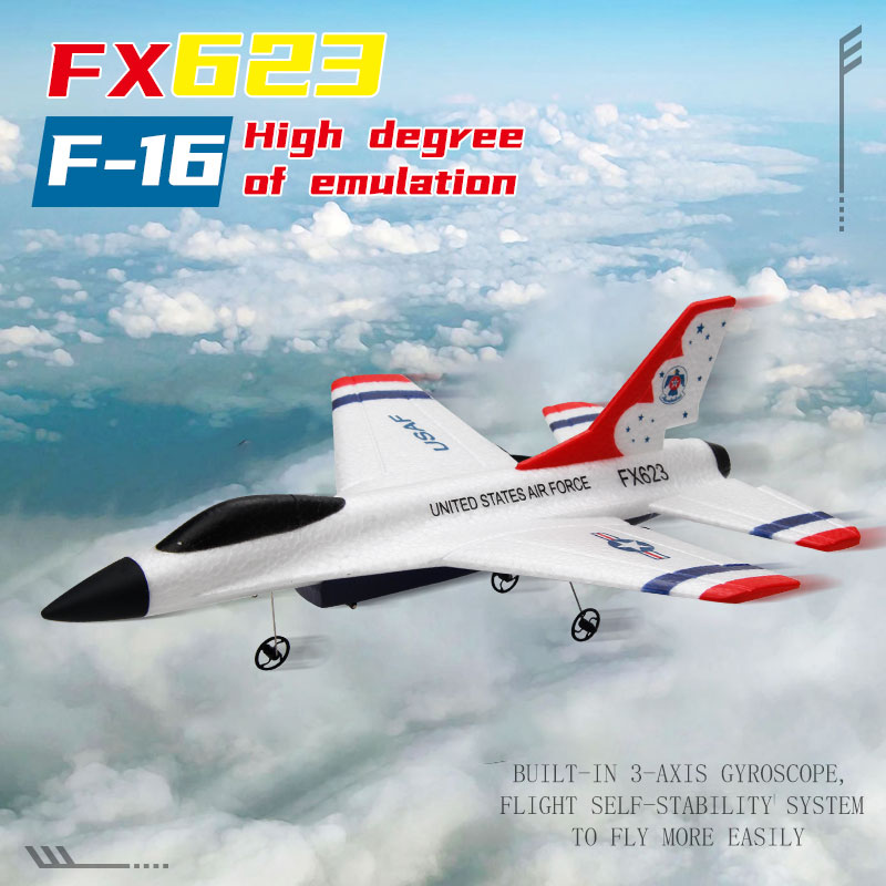 Novo fx623/f16 rc avião de doi - Rc Glider Foam Wing avaliação e preço
