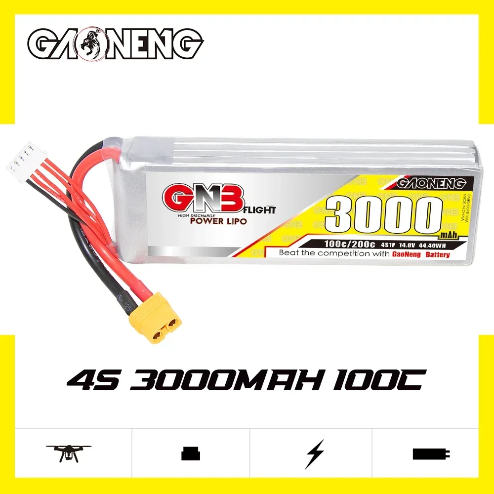 GAONENG GNB 3000mAh 4S 100C 20 - Rc Hobby Models avaliação e preço