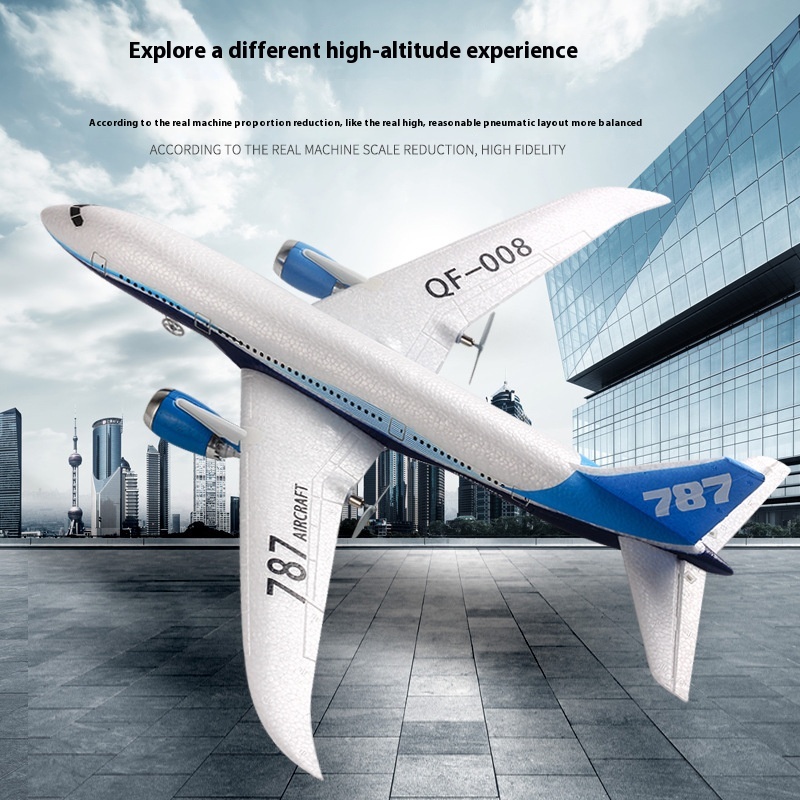 Qf008 avião rc 787 aeronave de - Rc Glider Foam Wing avaliação e preço